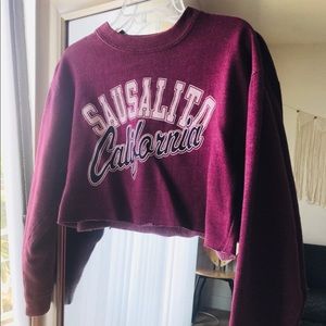 California Crop Top Sweatshirt